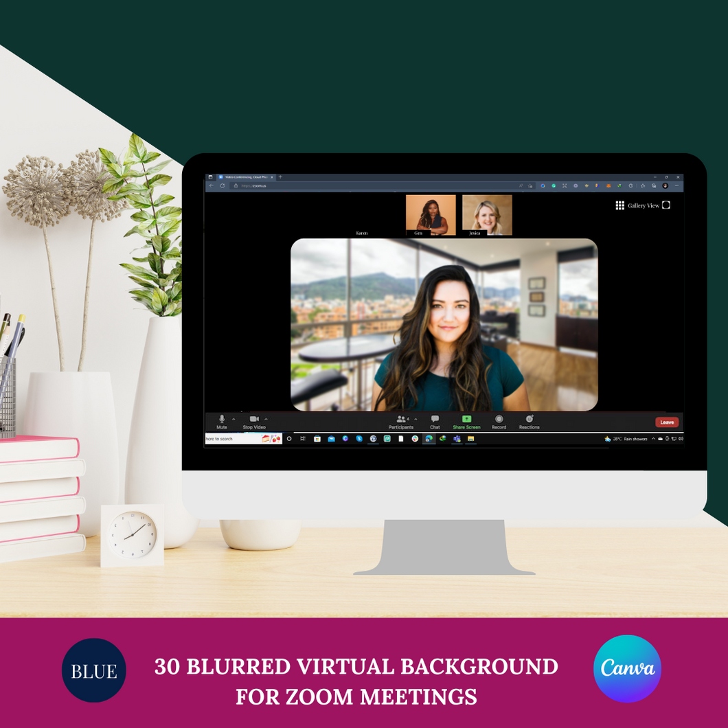 Blurred Virtual Background for Zoom meetings