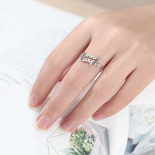 Load image into Gallery viewer, Two Name Ring Silver
