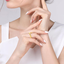 Load image into Gallery viewer, Custom Name Hug Rings Love Hugging Hand Stackable Ring Open Ring Gift
