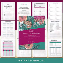 Load image into Gallery viewer, 2023 Weekly &amp; Monthly Planner
