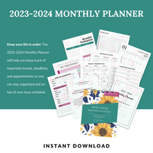 Load image into Gallery viewer, 2023-2024 Monthly Planner
