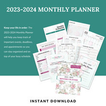 Load image into Gallery viewer, 2023-2024 Monthly Planner
