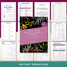 Load image into Gallery viewer, 2023-2024 Weekly &amp; Monthly Planner
