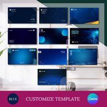 Load image into Gallery viewer, Zoom Background - Blue
