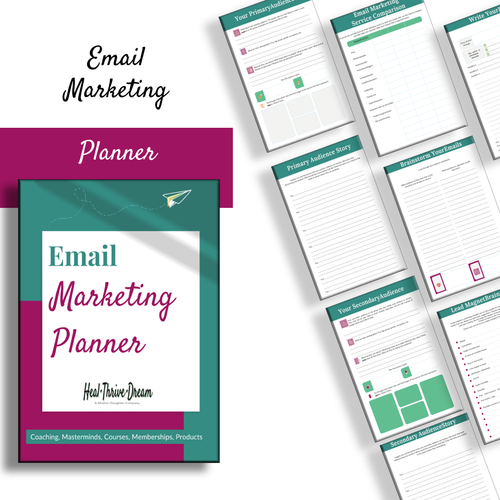 Email Marketing Planner - Heal Thrive Dream Boutique