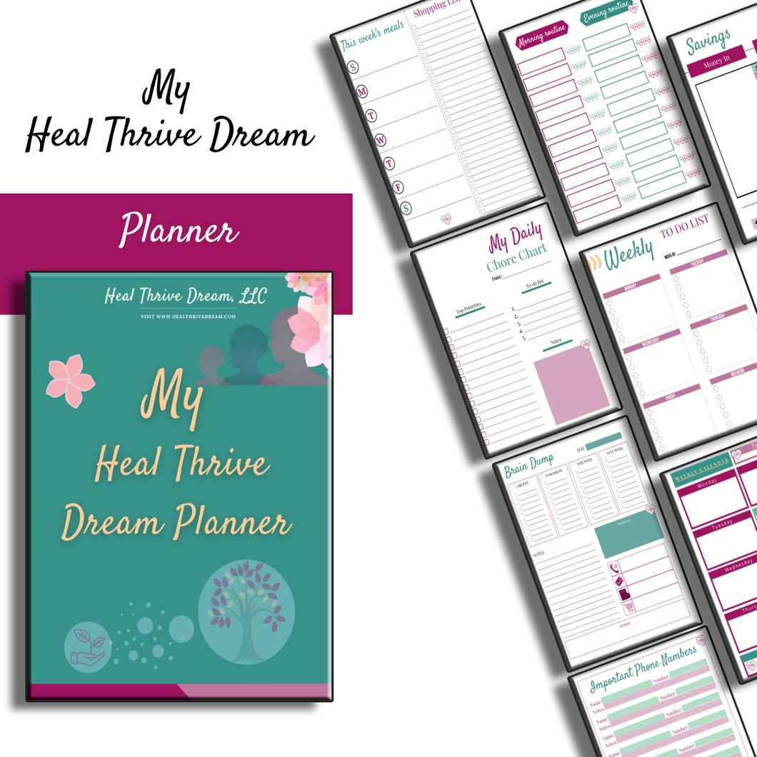 My Heal Thrive Dream Planner - Heal Thrive Dream Boutique