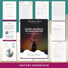 Load image into Gallery viewer, Sleep Journal For Trauma Survivors
