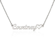 Load image into Gallery viewer, Name necklace with heart
