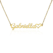 Load image into Gallery viewer, Name necklace with heart

