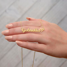 Load image into Gallery viewer, Name necklace with heart
