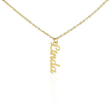 Load image into Gallery viewer, Vertical name necklace
