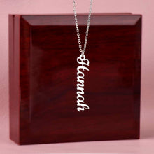 Load image into Gallery viewer, Vertical name necklace
