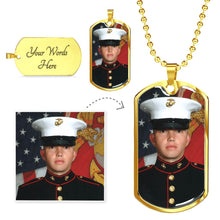 Load image into Gallery viewer, Luxury dog tag - Military ball chain
