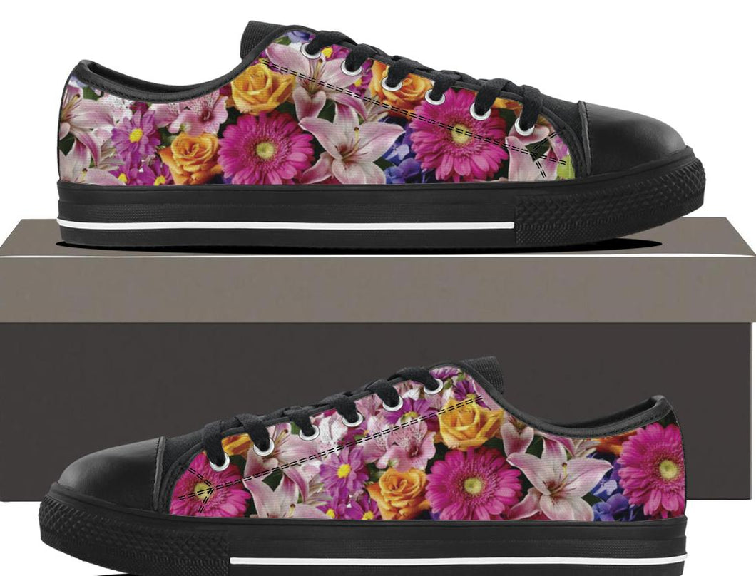 Floral Flowers - Kids Lowtop