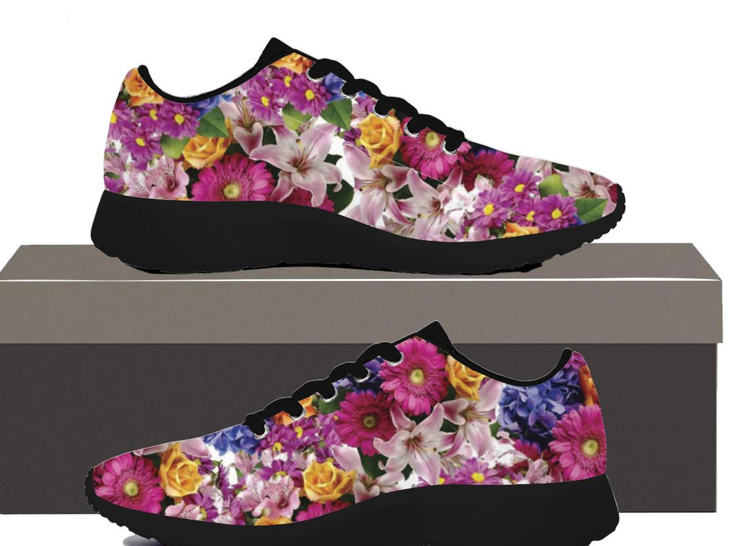 Floral Flowers - Kids Sneakers