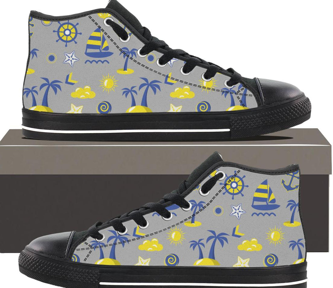 Summer Pattern - Kids Hightop