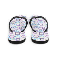 Load image into Gallery viewer, Jumbled Shapes Flip-Flops
