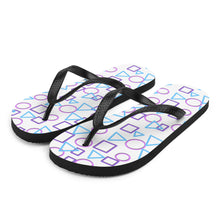 Load image into Gallery viewer, Jumbled Shapes Flip-Flops
