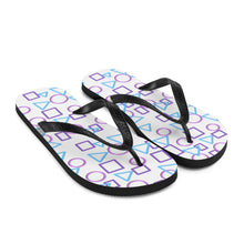 Load image into Gallery viewer, Jumbled Shapes Flip-Flops
