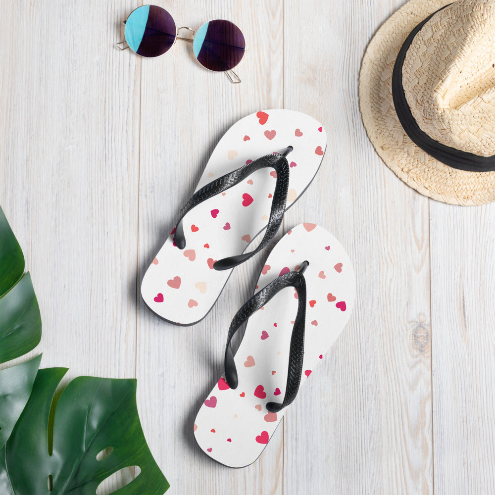 Hearts Flip-Flops