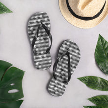 Load image into Gallery viewer, Grey Abstract Flip-Flops
