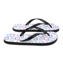 Load image into Gallery viewer, Jumbled Shapes Flip-Flops
