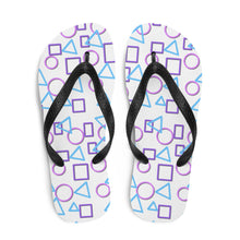Load image into Gallery viewer, Jumbled Shapes Flip-Flops
