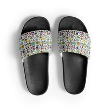 Load image into Gallery viewer, Colored Flowers Women&#39;s slides
