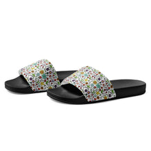 Load image into Gallery viewer, Colored Flowers Women&#39;s slides
