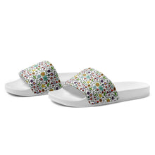 Load image into Gallery viewer, Colored Flowers Women&#39;s slides
