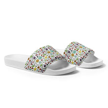 Load image into Gallery viewer, Colored Flowers Women&#39;s slides
